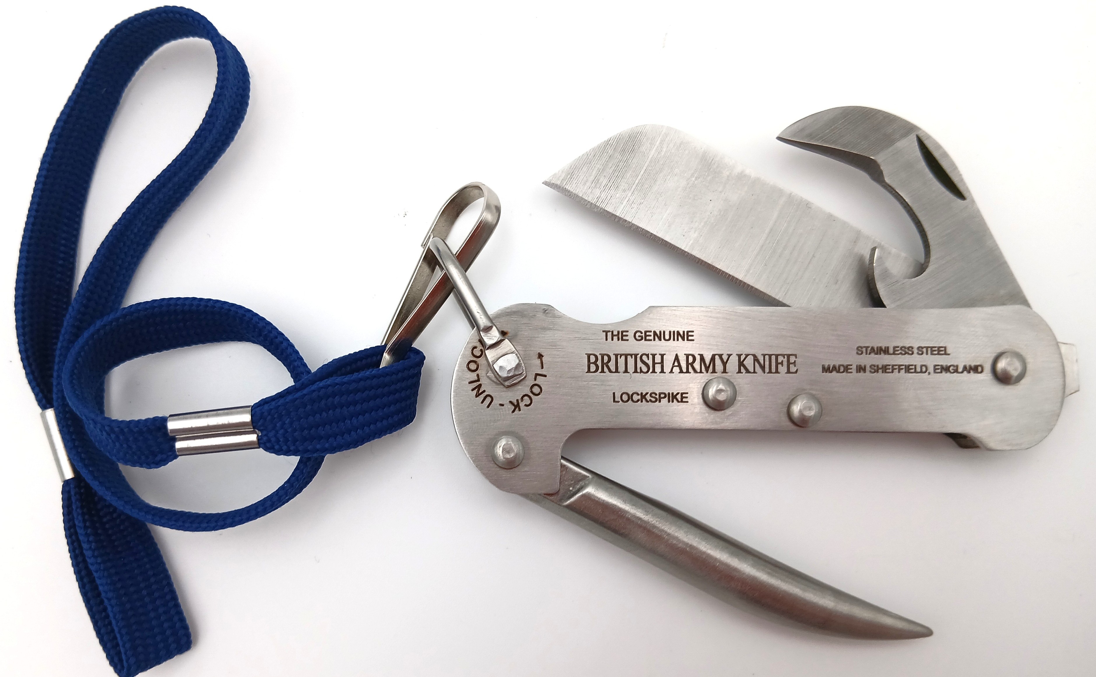 3 Piece British Army  Knife with Lanyard