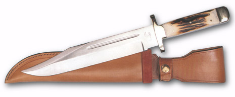 10 inch Bowie Knife, double guard