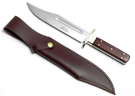 9 inch Bowie Knife, double guard