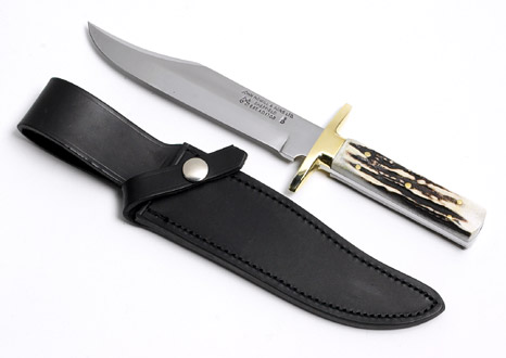 6 inch Bowie Knife, double guard